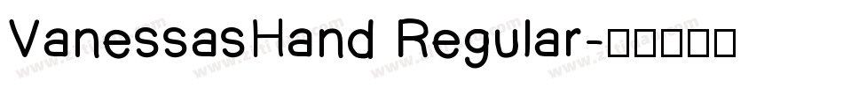 VanessasHand Regular字体转换